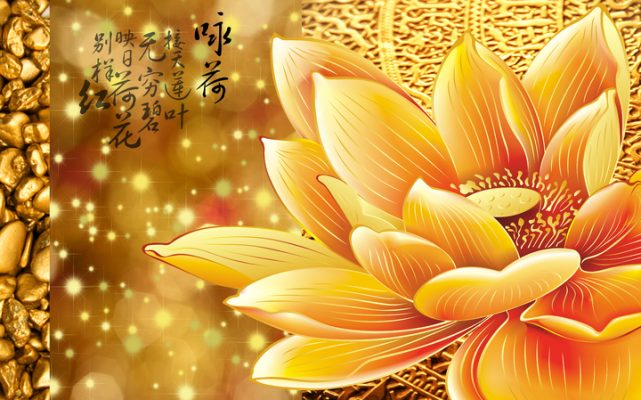 hoa sen khô tài lộc