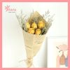 hoa hồng hoa, bó hoa khô trang trí làm quà tặng nhiều màu - hoa khô hara