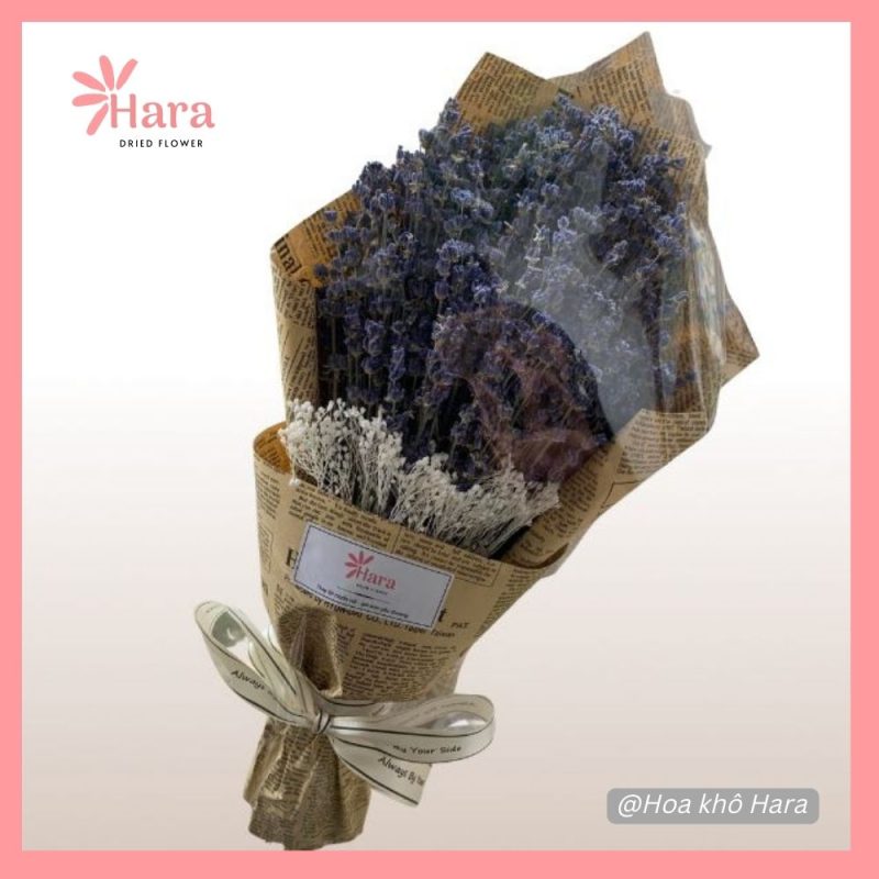 bo hoa lavender kho