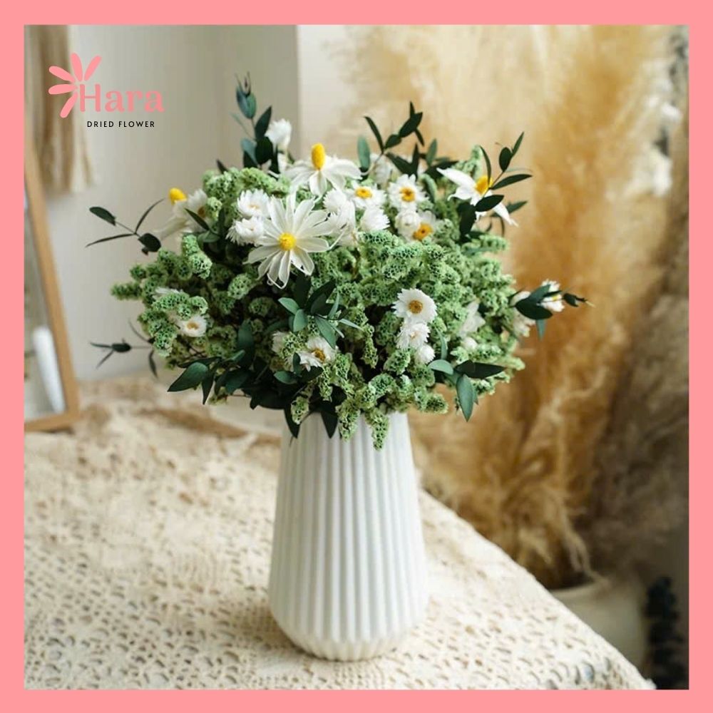 Bình hoa khô L020 (2) Bình hoa khô để bàn HaraL020