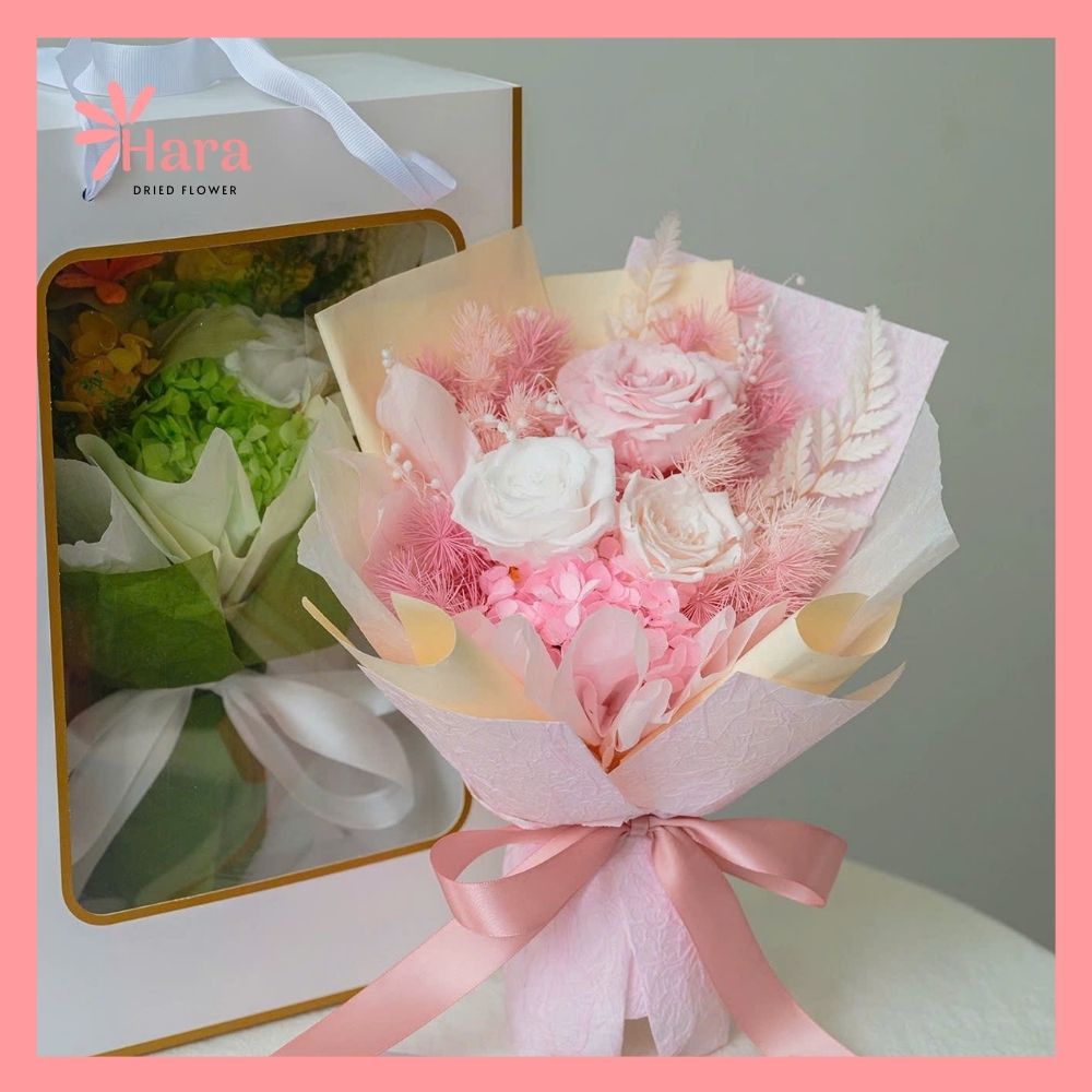 Bó hoa khô Hara015