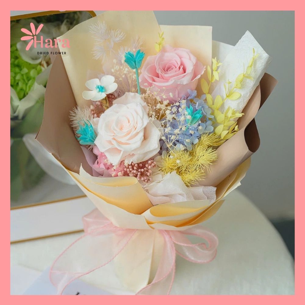 Bó hoa khô mini Hara016 Bó hoa khô mini Hara016