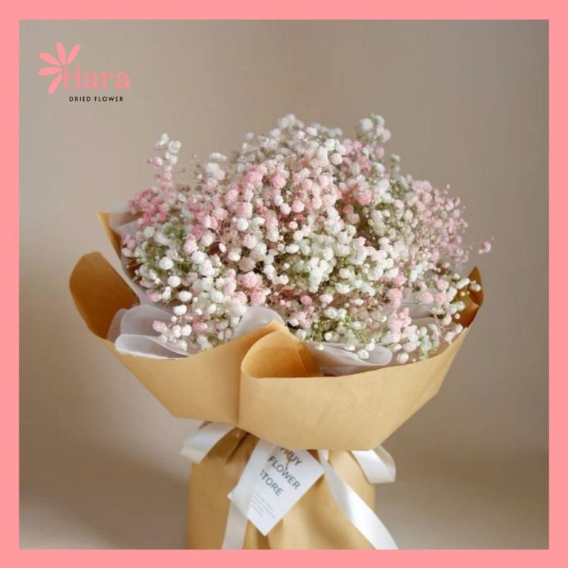 Bó hoa khô baby bền lâu, nhẹ nhàng