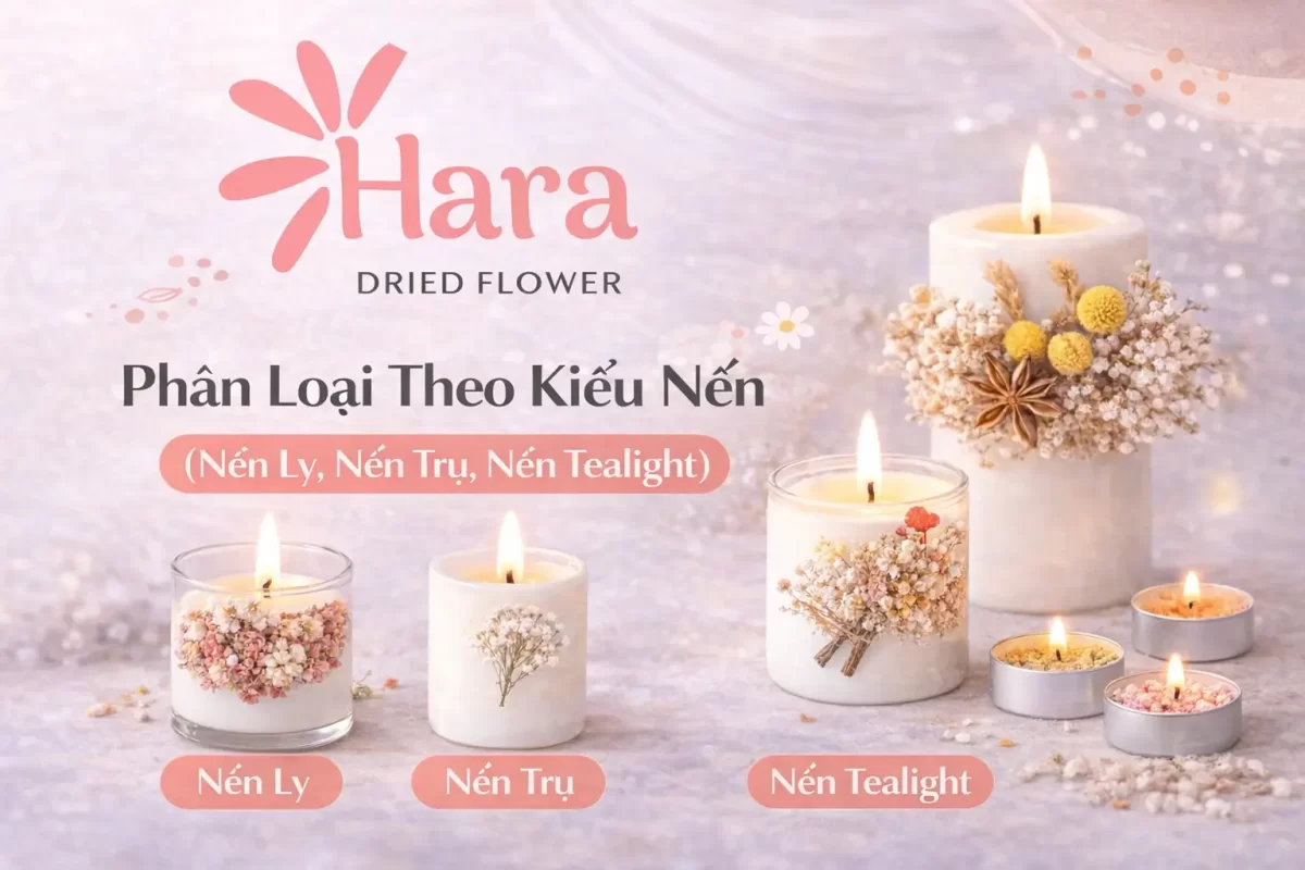 Phân loại kiểu nến thơm