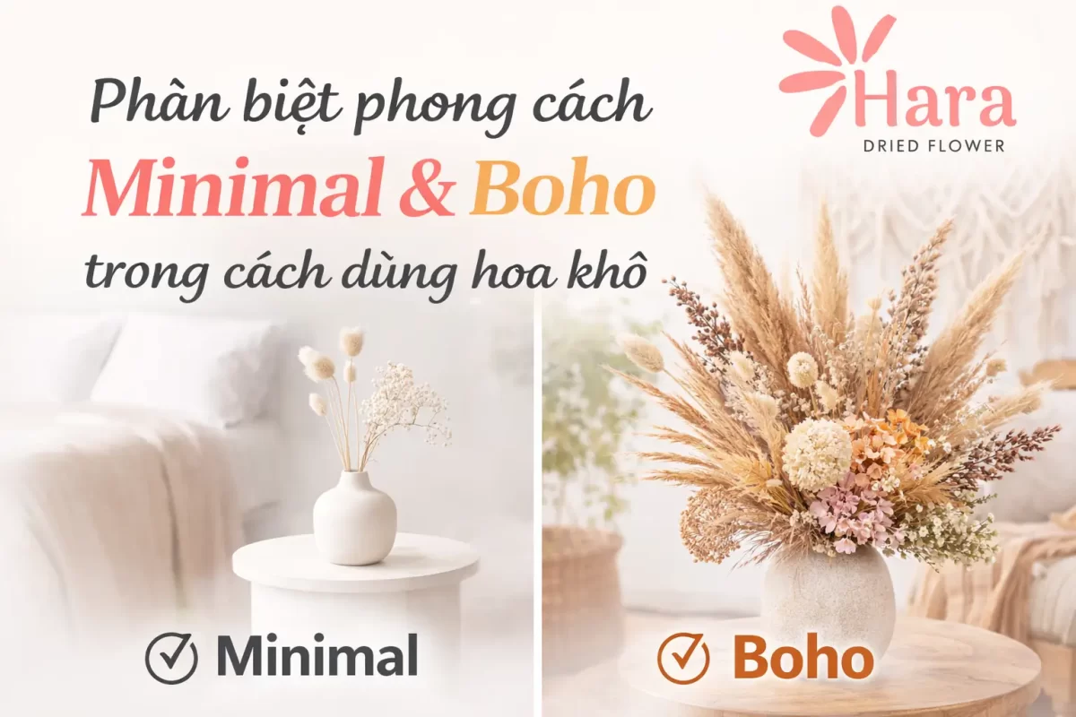 Phân biệt phong cách minimal và boho