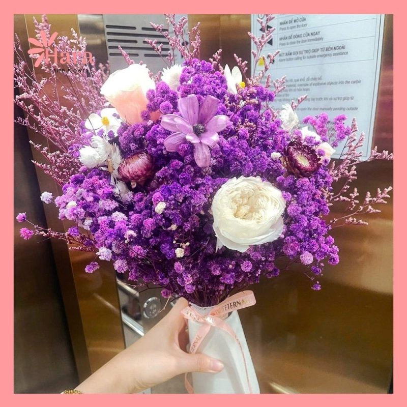 Set hoa khô cắm bình Hara94