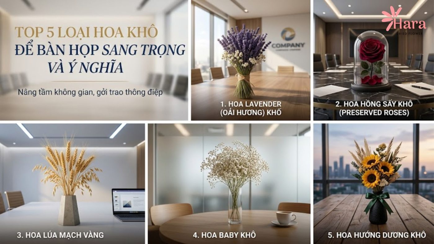 5 loại hoa khô sang trọng và ý nghĩa